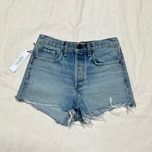 ASKK NY Distressed Blue Jean Shorts